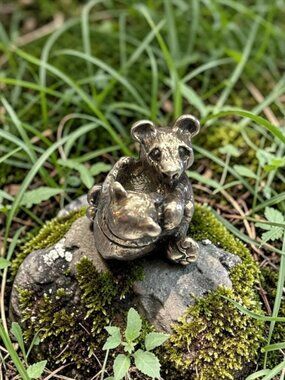 Sterling Silver Panda and Cub Trollbead